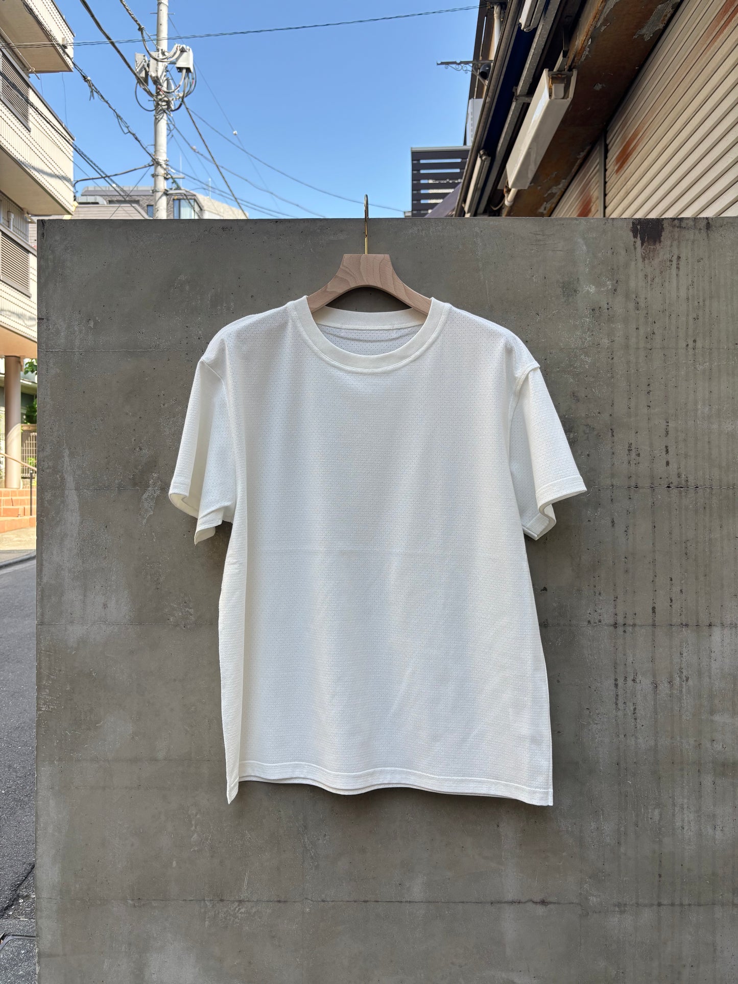 classic t-shirt Dot mesh