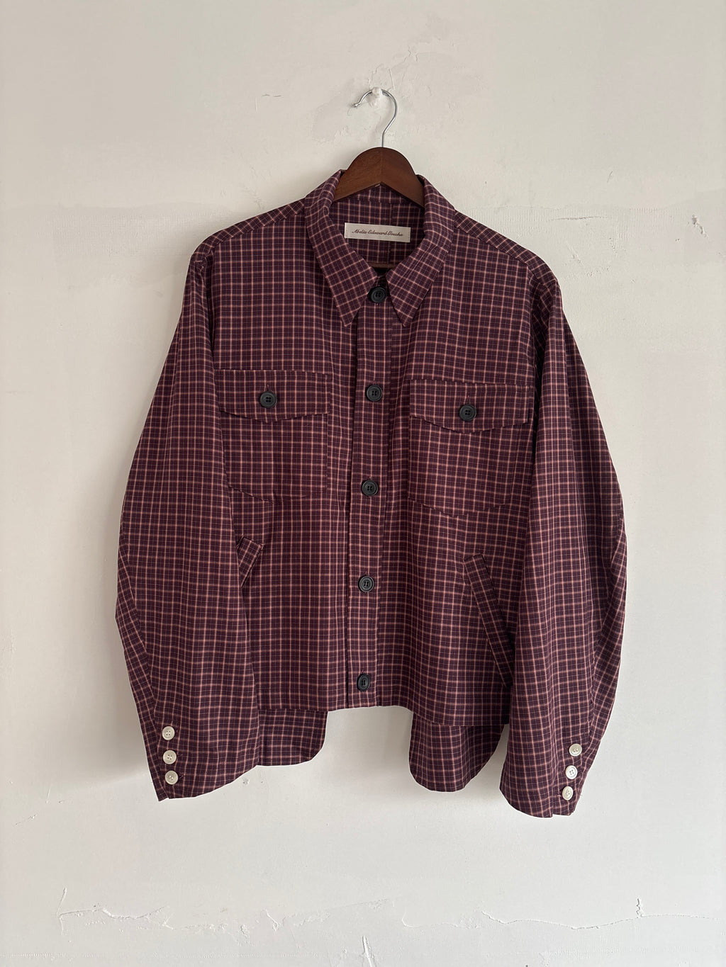 CD JACKET Bordeaux check