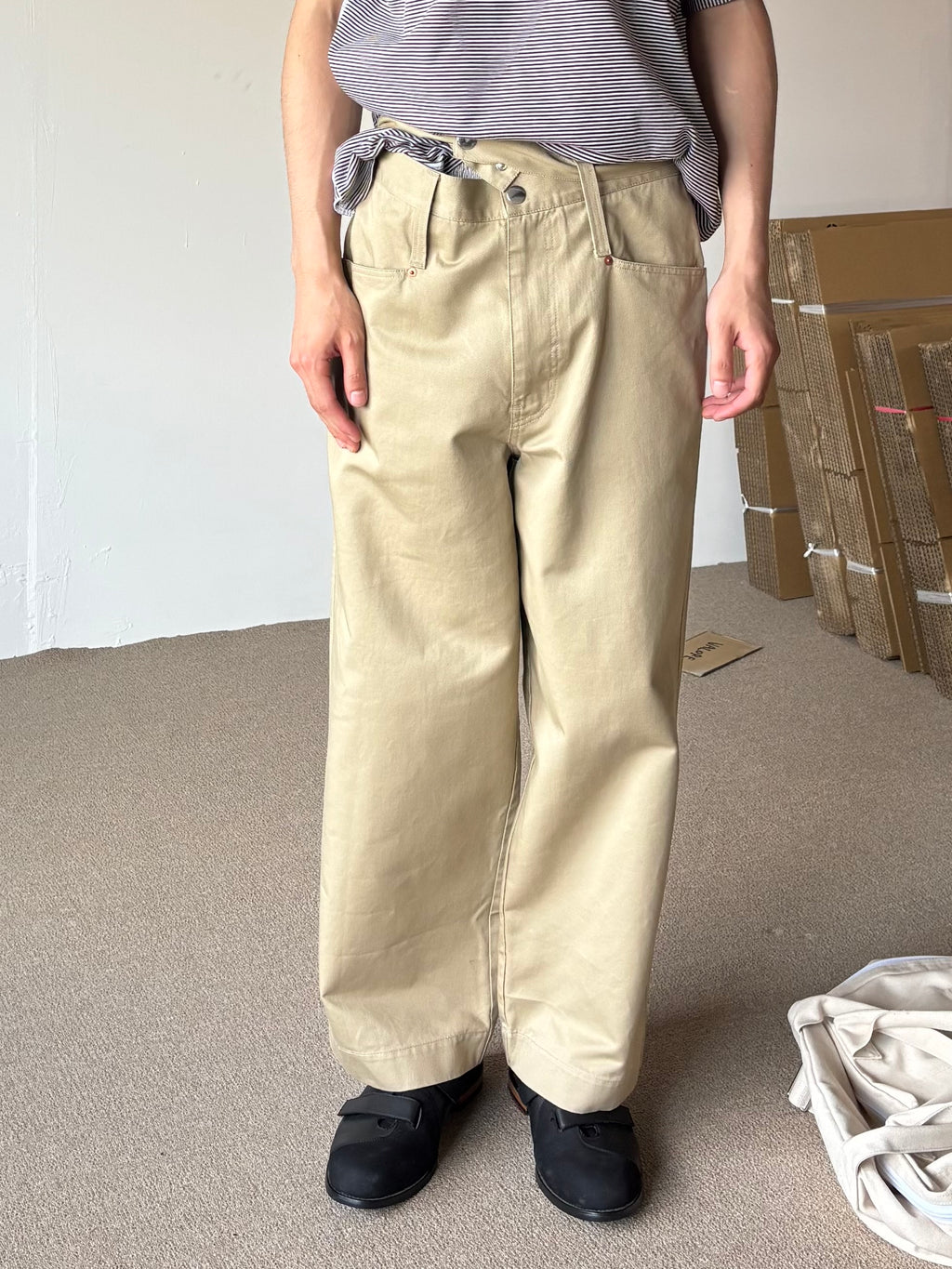 DOUBLE BELT PANTS