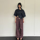LONG TRUNKS PANTS Bordeaux check