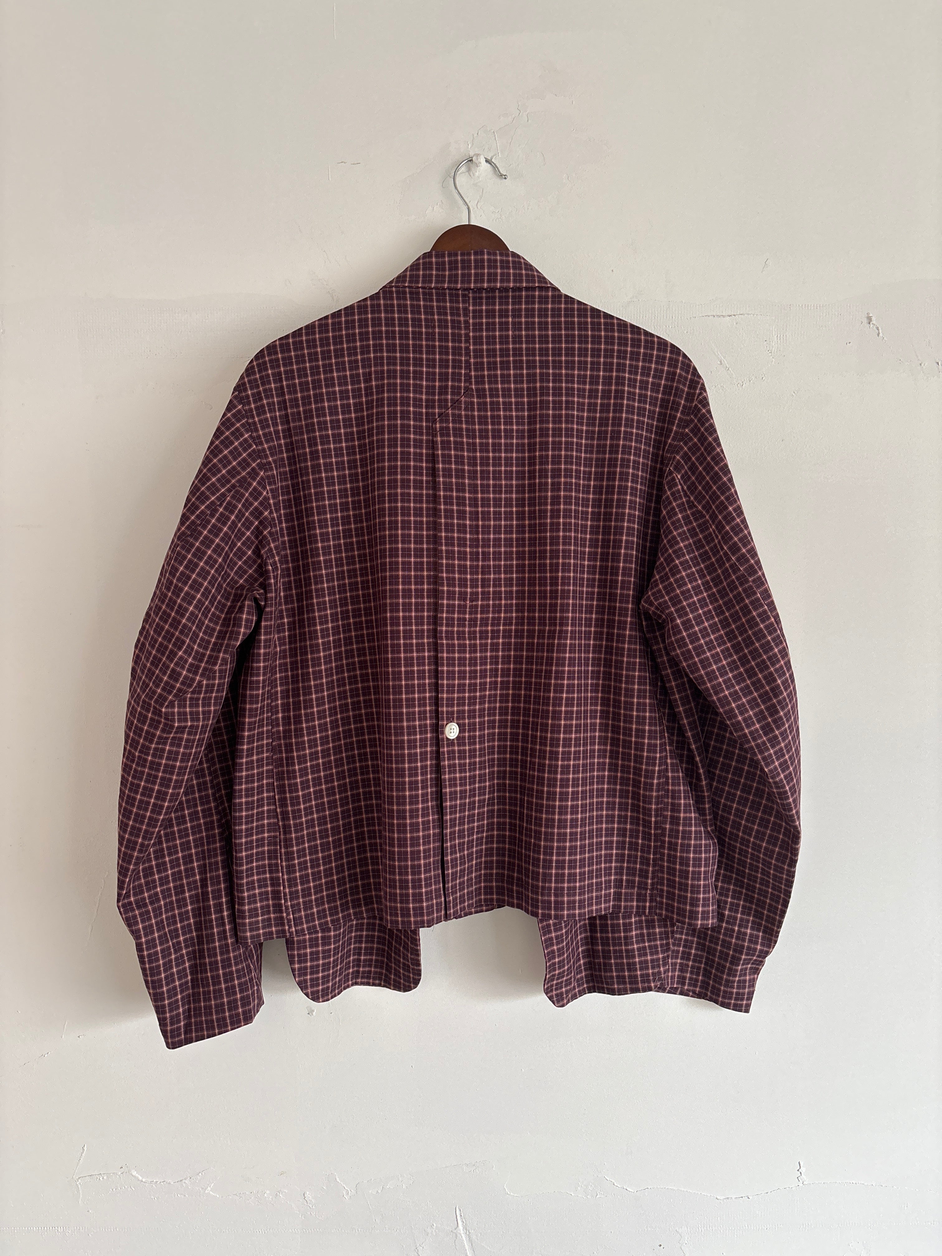 CD JACKET Bordeaux check