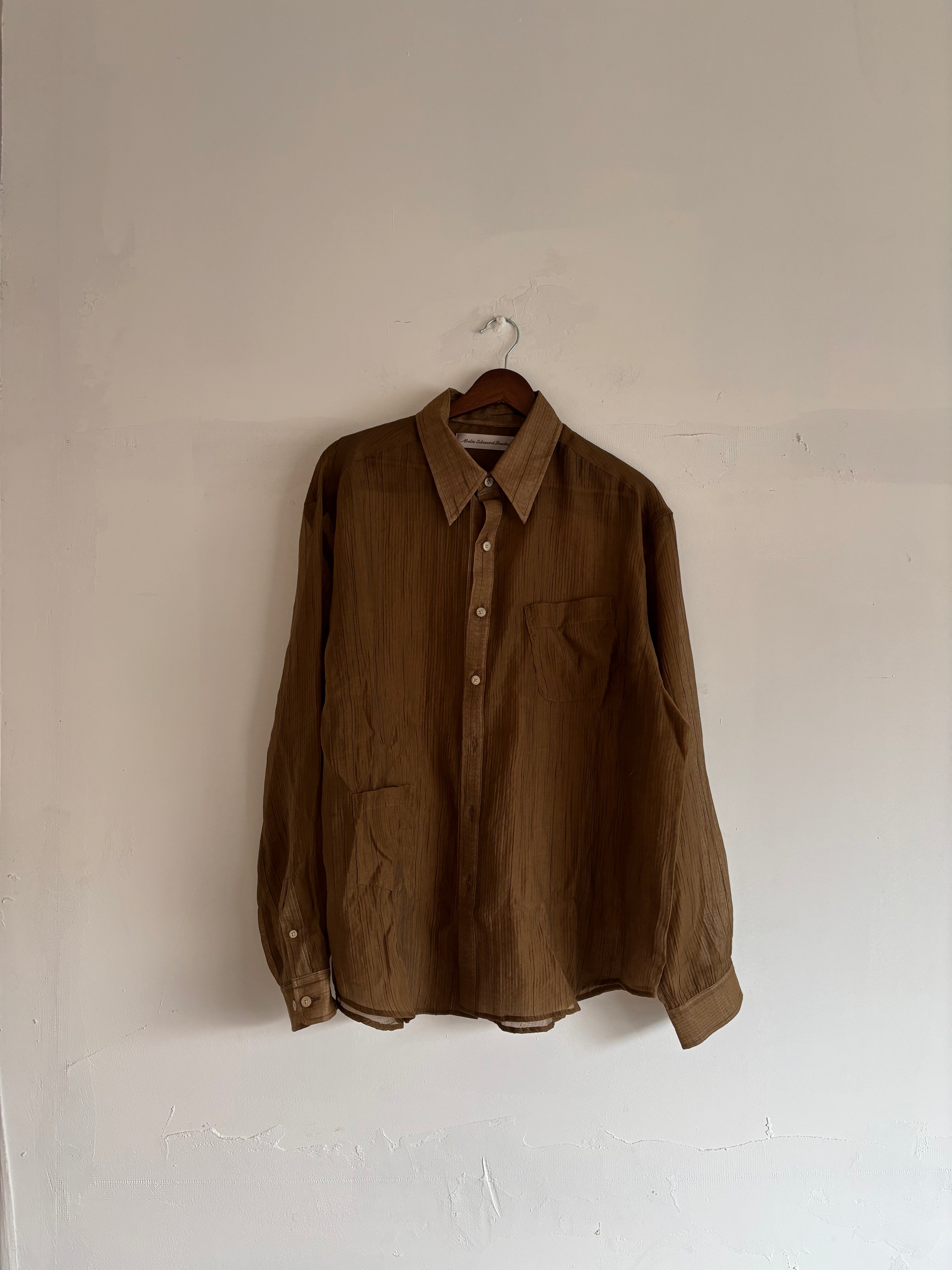 トップス ABELIA EDOWARD GOUCHA LP POLO Dot mesh ABELIA EDOWARD GOUCHA【アベリアエドワードゴウチャ】Ls polo dot